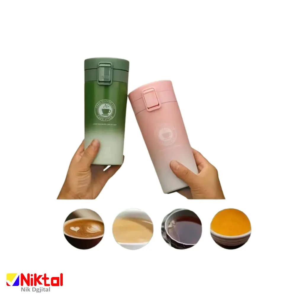 تراول ماگ استیل برند Cafestyle | دوجداره با ظرفیت 380 میلیلیتر — تصویر ۳