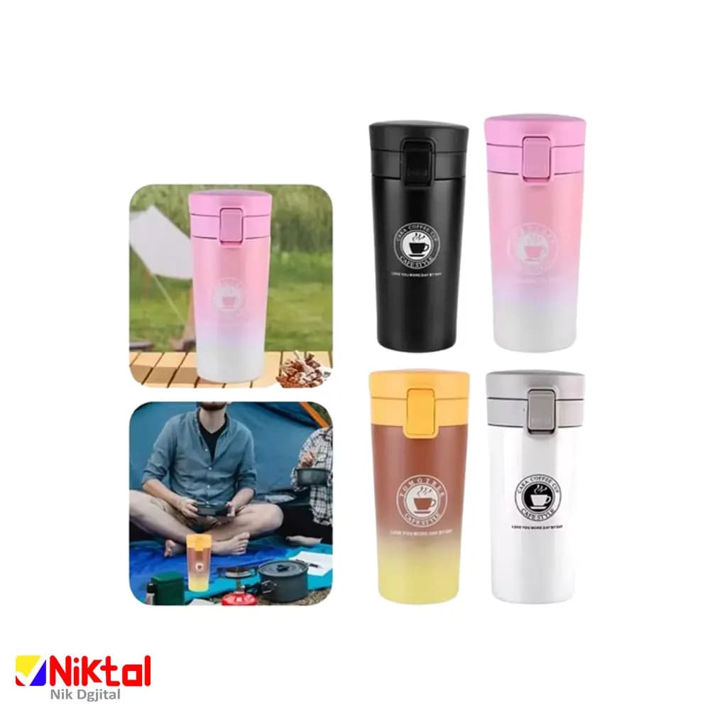 تراول ماگ استیل برند Cafestyle | دوجداره با ظرفیت 380 میلیلیتر — تصویر ۲