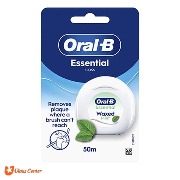 نخ دندان اورال بی مدل Essential Floss نعنایی طول 50 متر