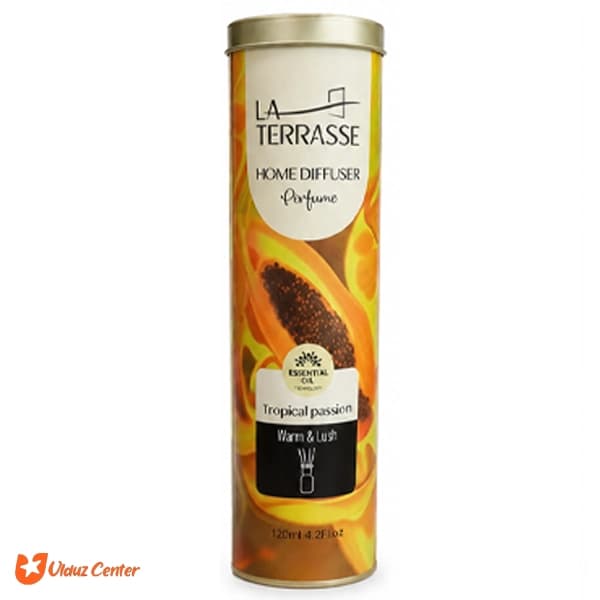 خوشبوکننده هوا لاتراس با چوب بامبو مدل Tropical passion حجم 120 میل