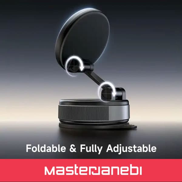 هولدر وکیومی مگنتی تاشو موبایل مک دودو MCDODO TB-8540 CarGO Car Phone Holder — تصویر ۵