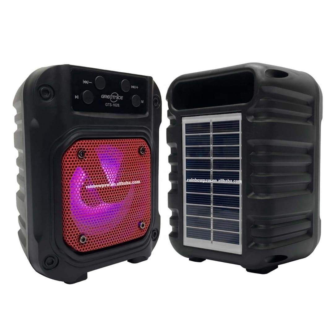 اسپیکر شارژی و خورشیدی بلوتوثی مدل GTS-1628 — تصویر ۶