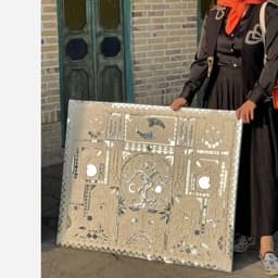 تابلو نقاشی الماسی لیپان آرت آینه ای — تصویر ۲