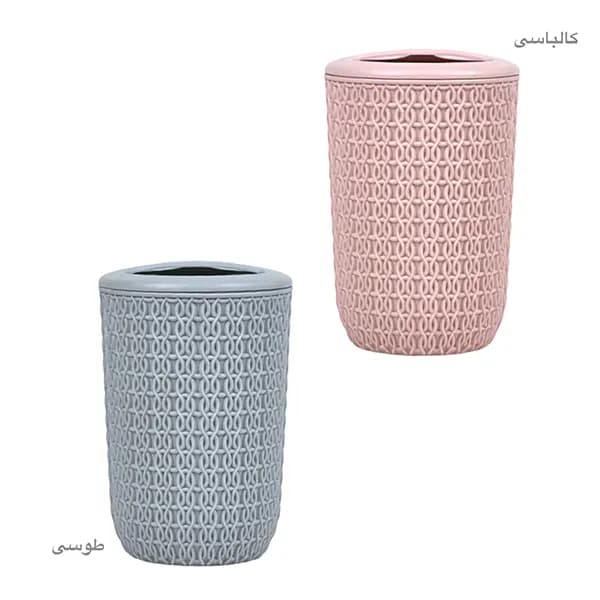 جا مسواکی گرد طرح بافت گلد — تصویر ۶