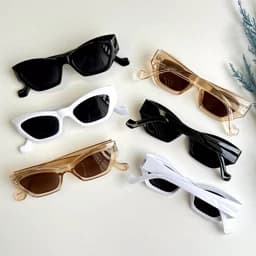عینک آفتابی زنانه و دخترانه فشن فریم سه بعدی uv400 — تصویر ۲