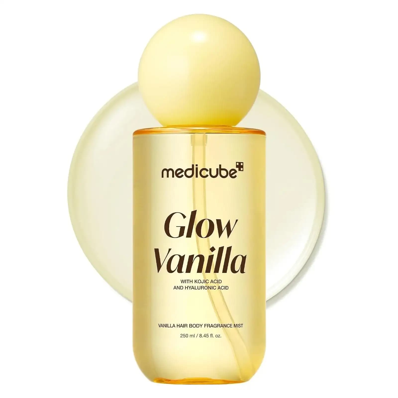 میست مو و بدن مدی کیوب Glow Vanilla حجم 250 میل