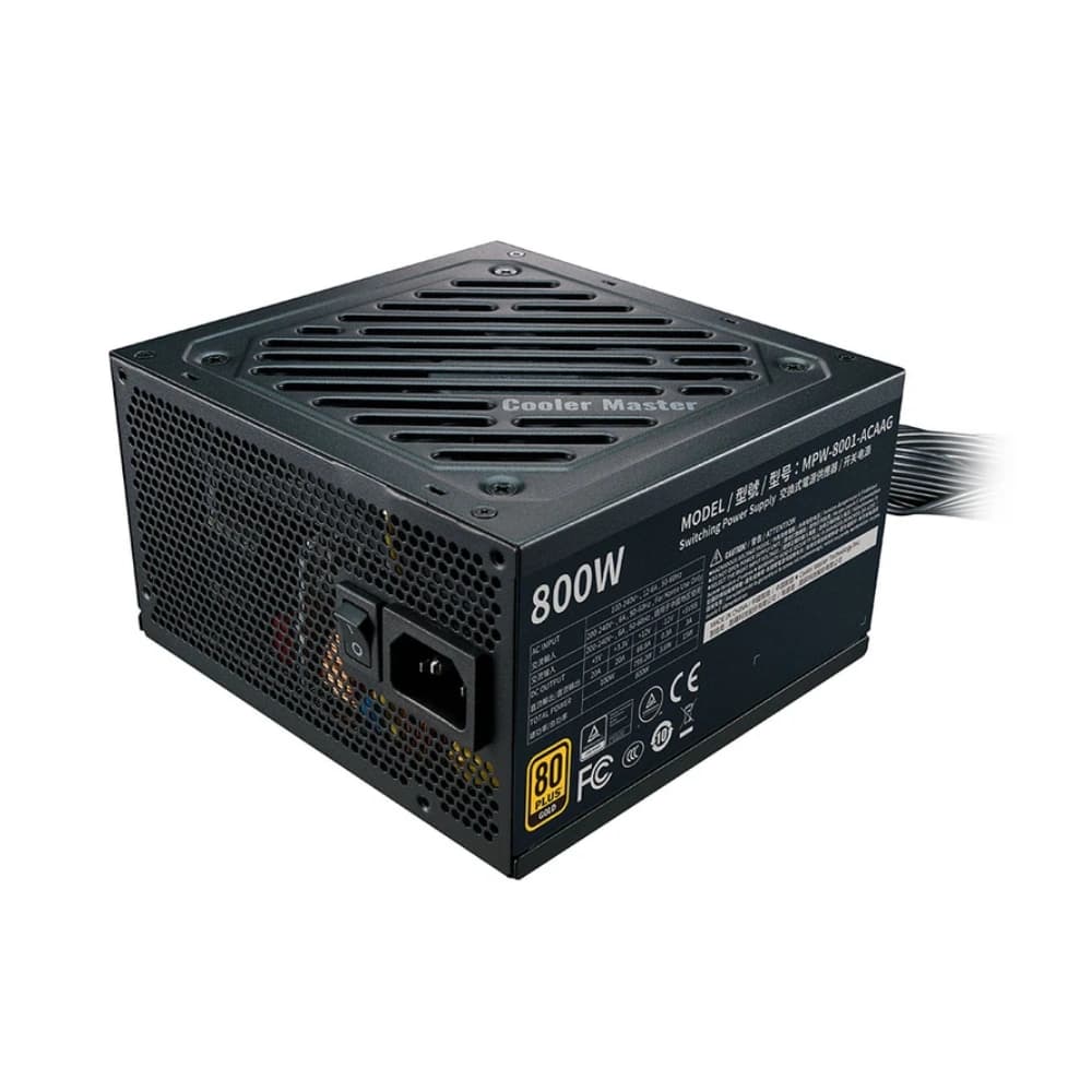 منبع تغذیه کامپیوتر کولر مستر مدل Cooler Master G800 GOLD کارکرده — تصویر ۲