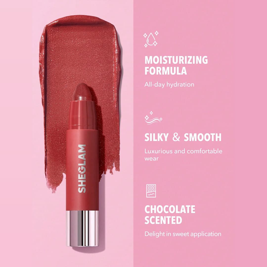 رژ لب مدادی شیگلم مدل Just Kissed رنگ Red Velvet — تصویر ۴