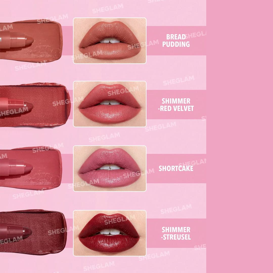 رژ لب مدادی شیگلم مدل Just Kissed رنگ Red Velvet — تصویر ۵