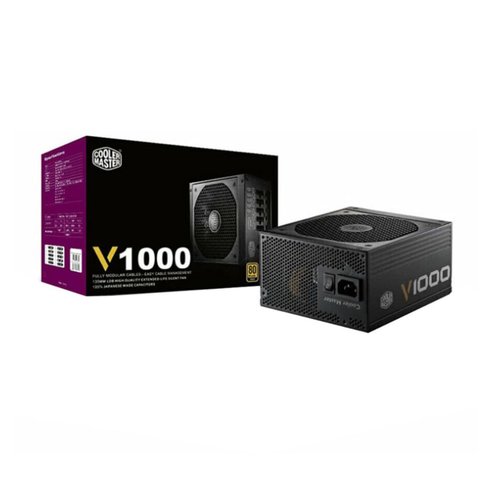 منبع تغذیه کامپیوتر کولر مستر مدل Cooler Master V1000 GOLD کارکرده — تصویر ۴
