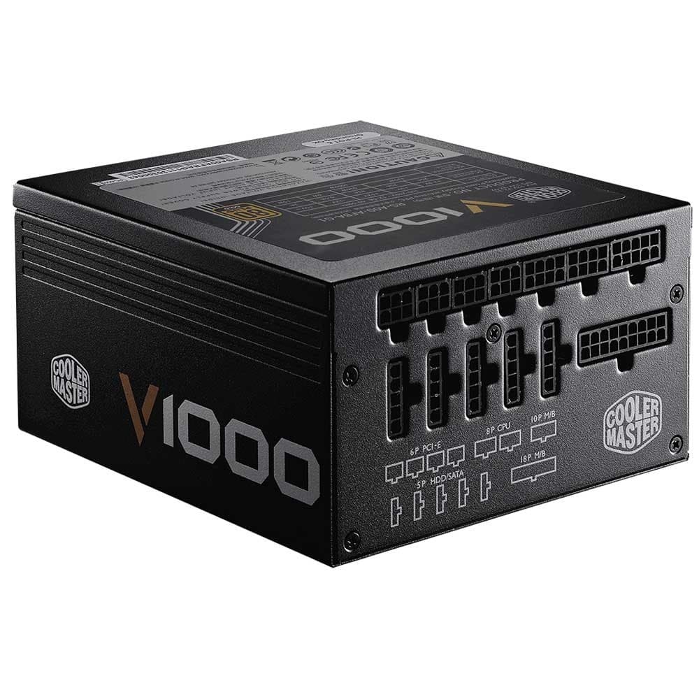 منبع تغذیه کامپیوتر کولر مستر مدل Cooler Master V1000 GOLD کارکرده