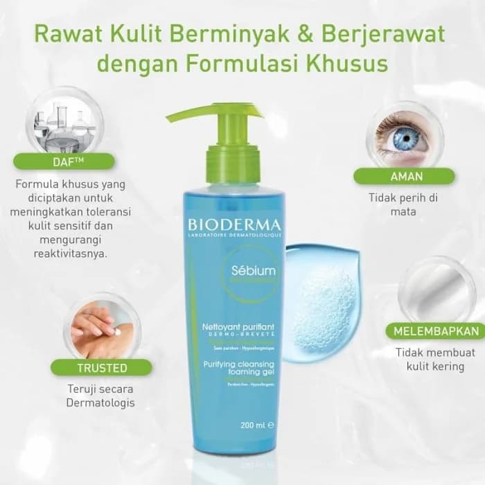 ژل شستشو صورت بایودرما Bioderma Sebium Gel — تصویر ۶