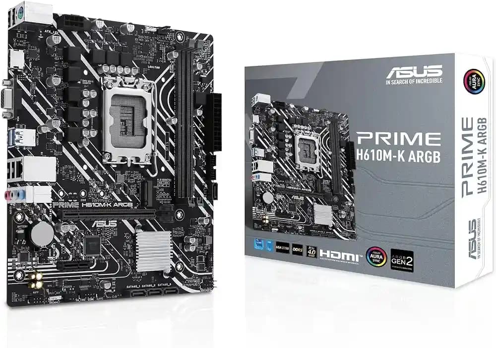 مادربرد ایسوس | مدل ASUS PRIME H610M-K ARGB | سوکت 1700 | نوع رم DDR4 — تصویر ۵