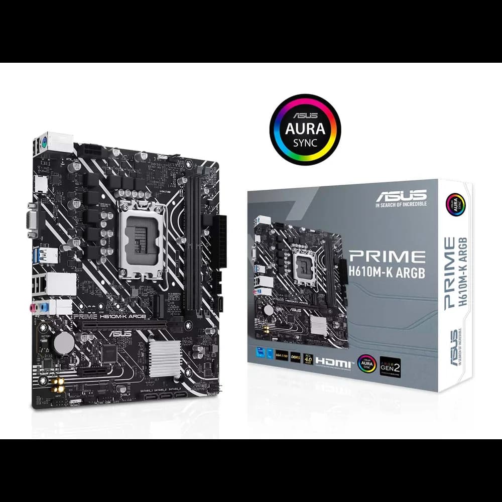 مادربرد ایسوس | مدل ASUS PRIME H610M-K ARGB | سوکت 1700 | نوع رم DDR4 — تصویر ۱۲