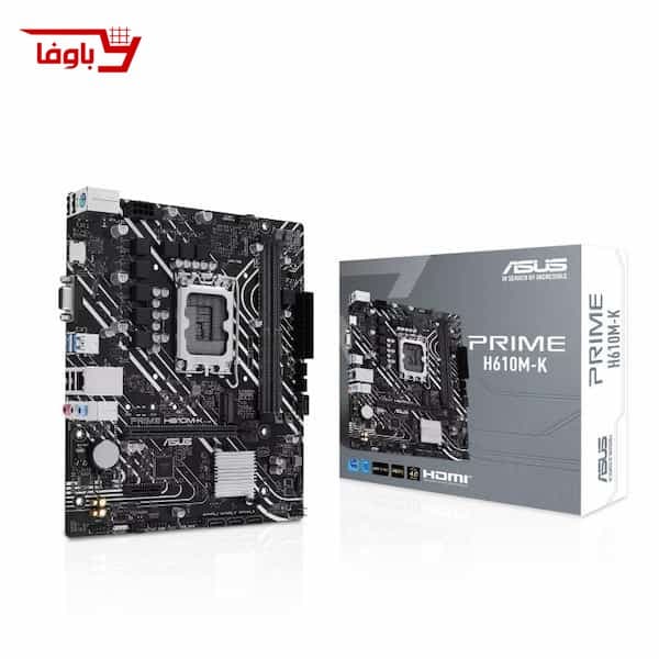 مادربرد ایسوس | مدل ASUS PRIME H610M-K ARGB | سوکت 1700 | نوع رم DDR4