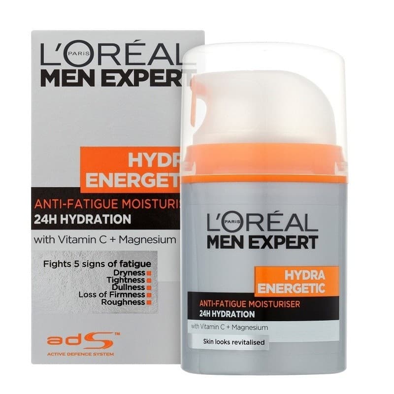 کرم ضد خستگی و آبرسان صورت آقایان لورآل L’OREAL مدل هیدرا انرژتیک
