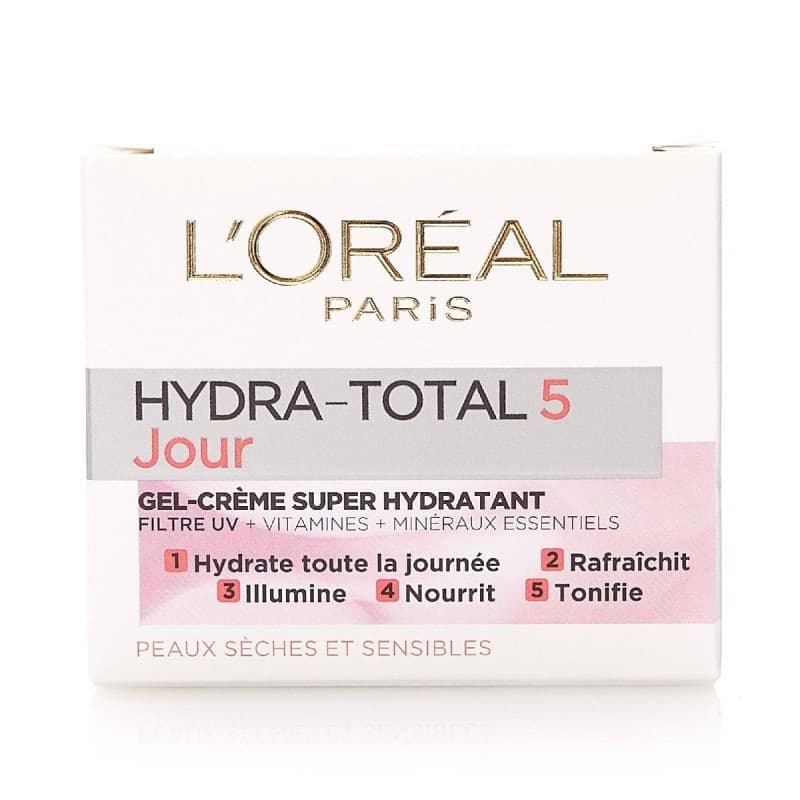 كرم آبرسان روز لورآل L’OREAL مدل هيدراتوتال 5 پوست خشک و حساس — تصویر ۳
