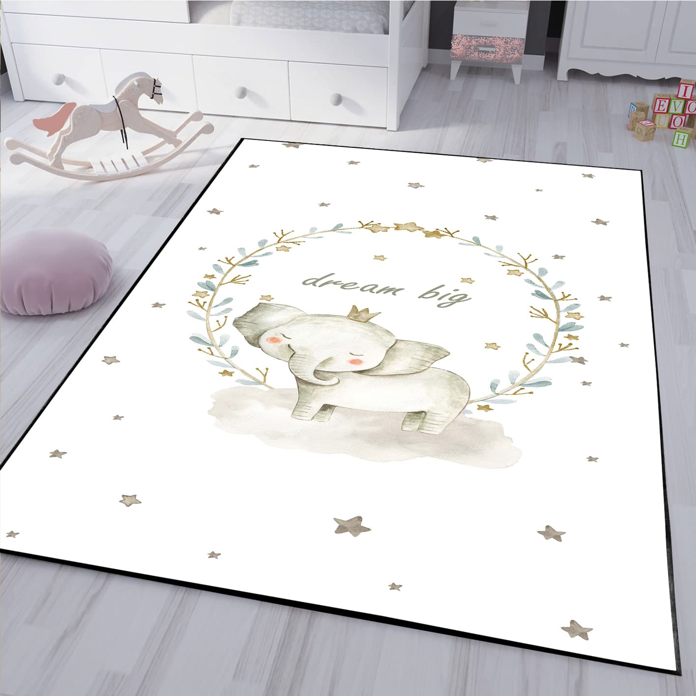 فرشنه طرح دخترانه پرنسسی با زمینه روشن WA-2425-s