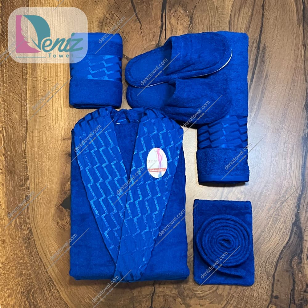 حوله ست یک نفره 6 تیکه طرح آرام