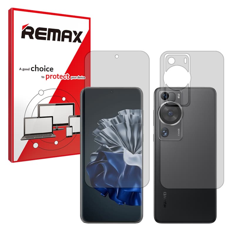گلس صفحه نمایش و پشت گوشی هوآوی P60 Pro مدل هیدروژلی مات برند ریمکس