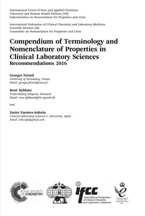 دانلود کتاب Compendium of terminology and nomenclature of properties in clinical laboratory sciences