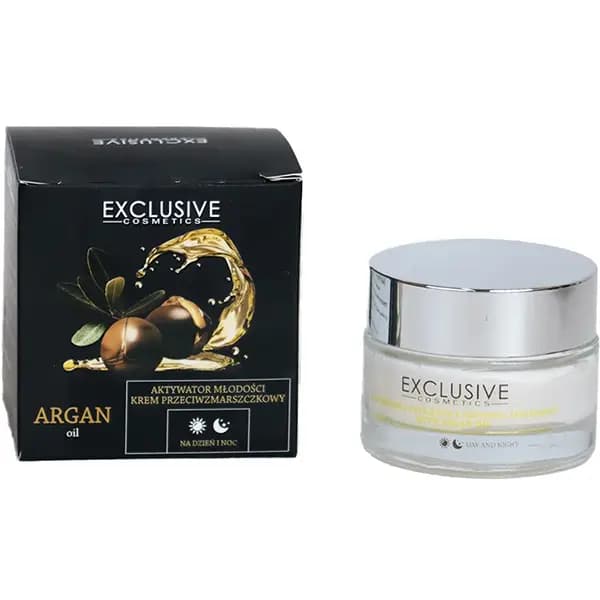 کرم ضد چروک روغن آرگان اکسکلوسیو مدل شب و روز حجم 50 میلی لیتر