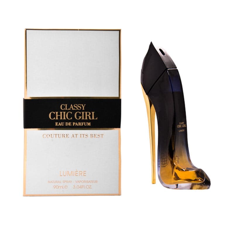 عطر ادکلن شرکتی زنانه گود گرل فراگرنس ورد مدل Classy Chic Girl Lumiere حجم 90 میل