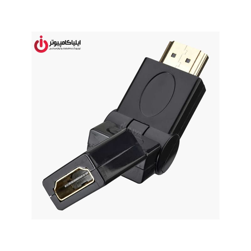 تبدیل کانکتور برل دو سر نر و ماده HDMI دی نت با قابلیت تنظیم زاویه — تصویر ۳