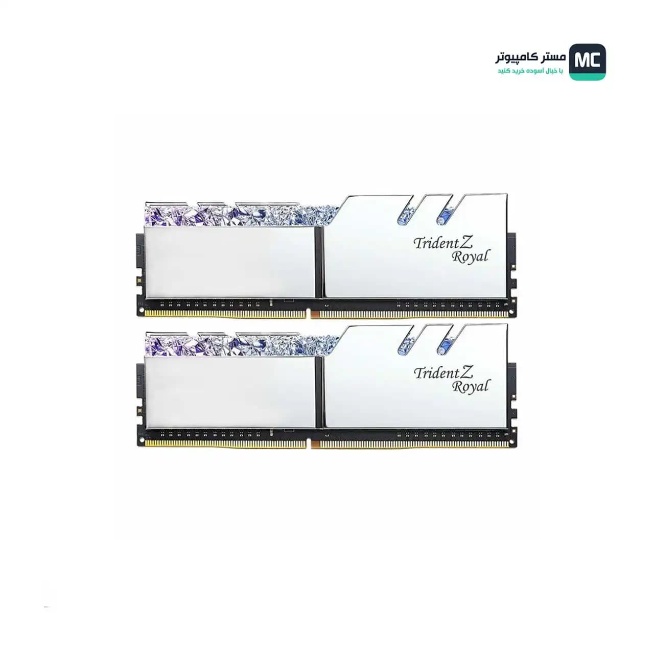 رم جی اسکیل Trident Z Royal Silver 16GB 8GBx2 3200MHz CL16