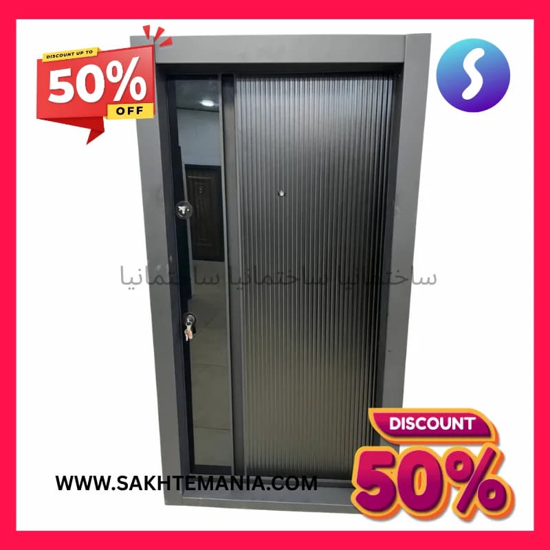 درب ضد سرقت مدرن شیشه فلز دستگیره مخفی مدل سویل کف ۱۸ | خرید درب ضد سرقت شیشه فلز (دستگیره مخفی) مدل سویل با گارانتی اصالت + تخفیف ویژه + قیمت عمده و پخش کارخانه + ارسال فوری + نمایندگی درب ضد سر
