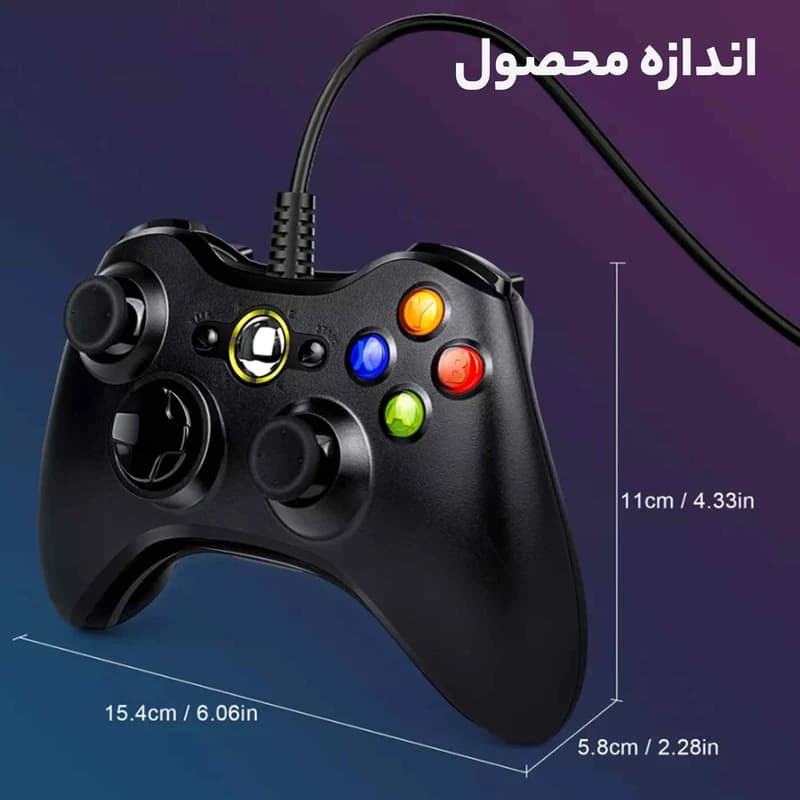 دسته بازی مایکروسافت مدل x17-1544-03 مناسب برای ایکس باکس 360 و ویندوز — تصویر ۶