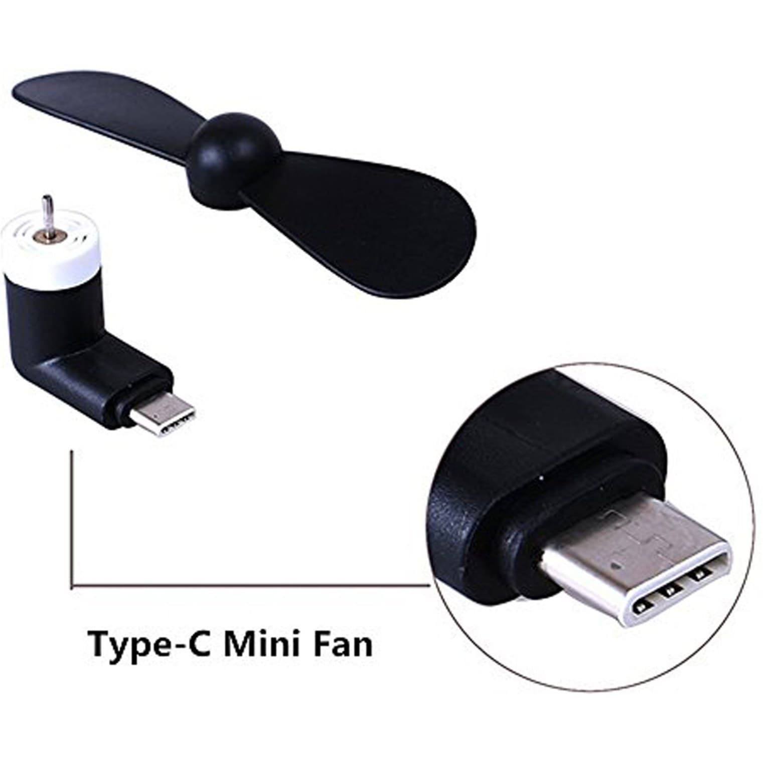 مینی پنکه همراه موبایل TYPE-C USB Fan مخصوص اندروید — تصویر ۵
