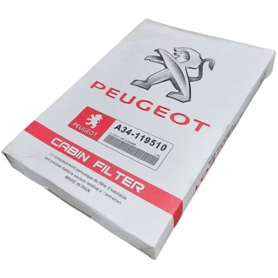 فیلتر کابین خودرو مدل A34 مناسب برای پژو۴۰۵ بسته 4 عددی کد k10826