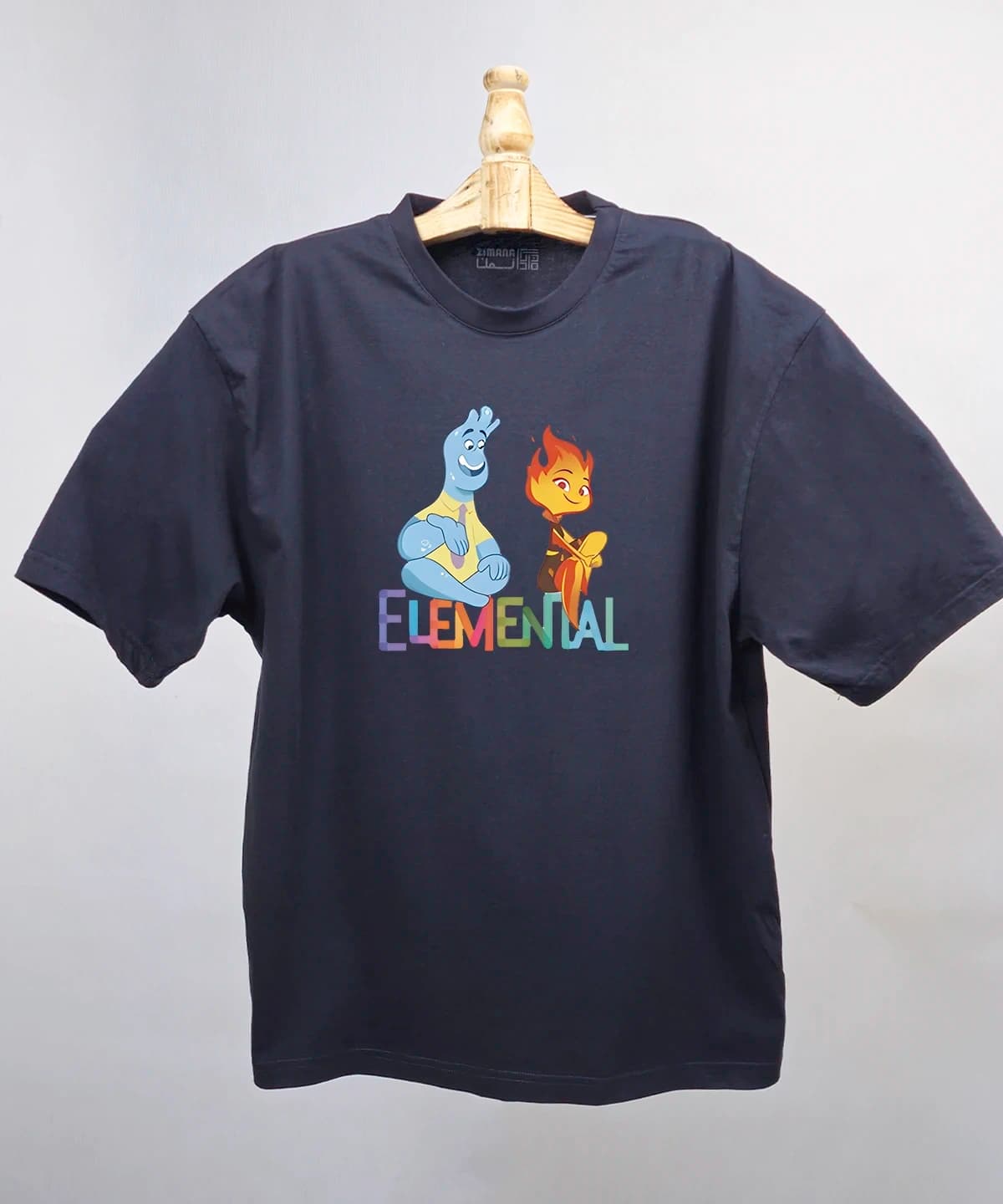 تیشرت لش مردانه و زنانه مدل انیمیشن المنتال | Elemental