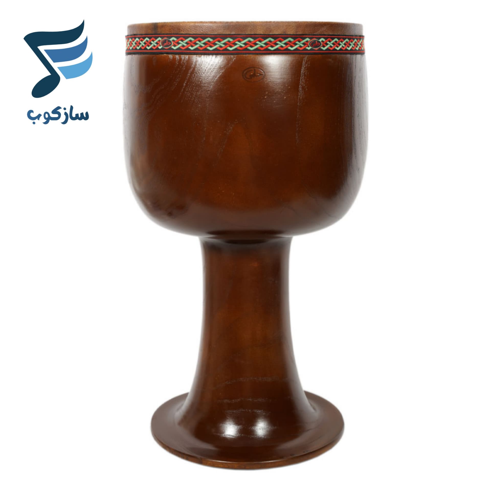 تنبک حلمی مدل یک تکه دهانه 25.5 — تصویر ۹