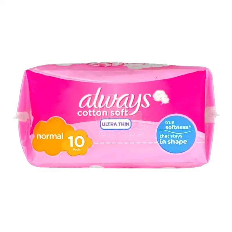 نوار بهداشتی آلویز Cotton Soft UltraThin سایز 1 نرمال بسته 10 عددی — تصویر ۲