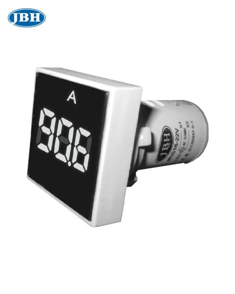 چراغ سیگنال آمپرمتر مربع AC قطر 22 میلیمتر برند JBH — تصویر ۴