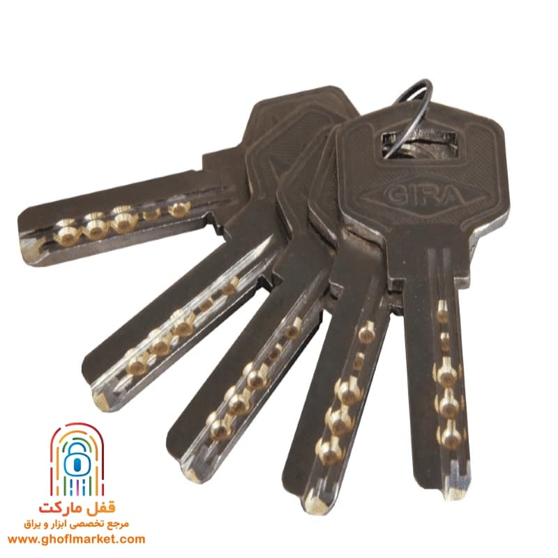قفل کتابی گیرا سایز 970 سوپر کلید مشابه مدل 1818 — تصویر ۴