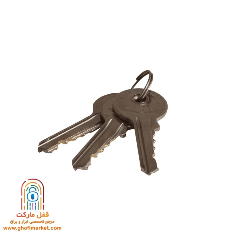 قفل آویز گیرا سایز 50 تخت مدل 004 — تصویر ۵