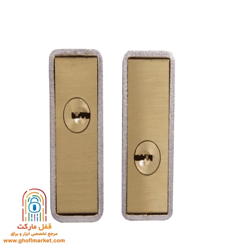 2 عدد قفل کتابی گیرا سایز 950 روکشدار کلید مشابه مدل 1717 — تصویر ۴