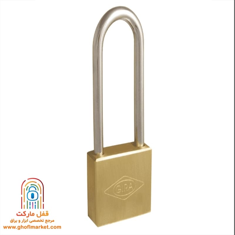 قفل آویز گیرا سایز 50 تخت میله بلند مدل 016 — تصویر ۲
