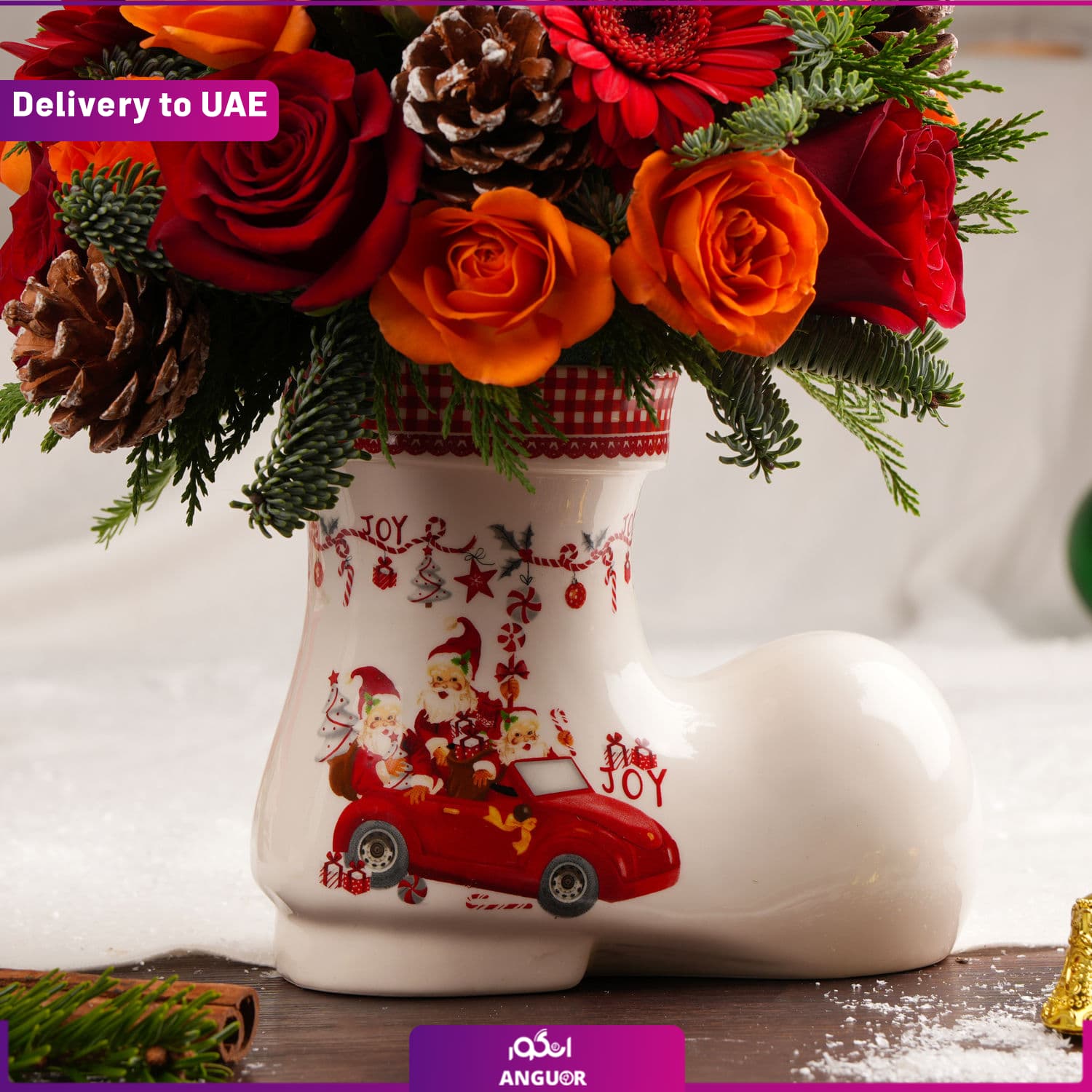 دسته گل کریسمسی ( دبی و امارات) — تصویر ۲