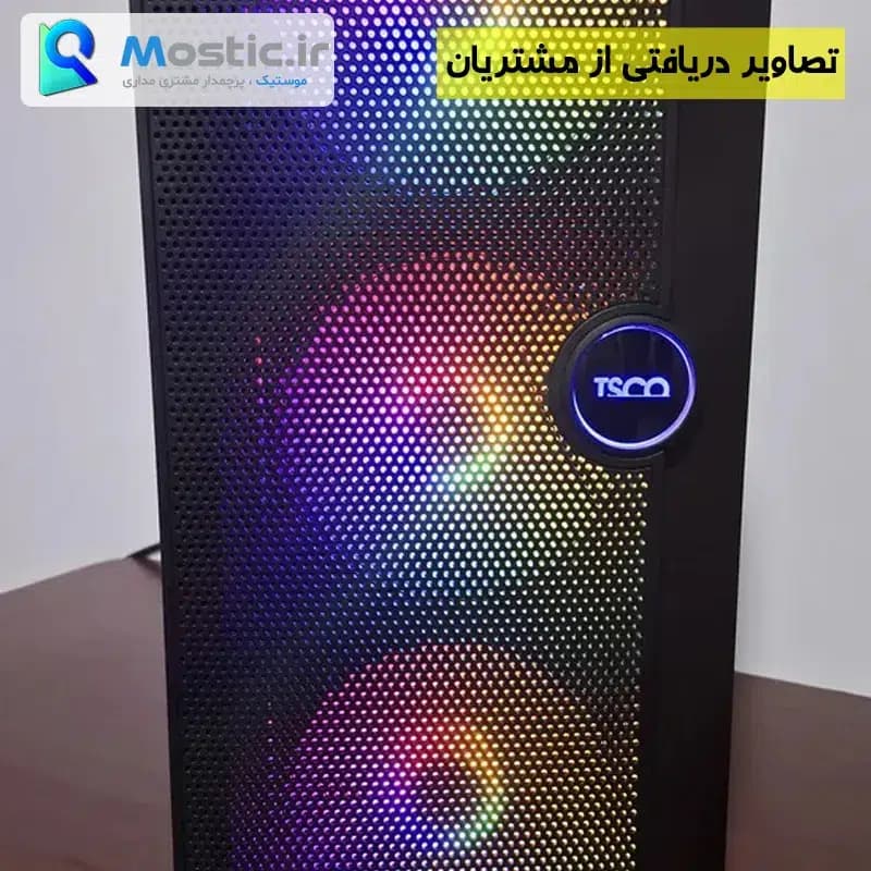 فن خنک کننده کیس 12 سانتی متری RGB ثابت نیترو Ball Bearing، سایلنت، کانکتور 4 پین Molex، ولتاژ 12 ولت 0.25 آمپر — تصویر ۴