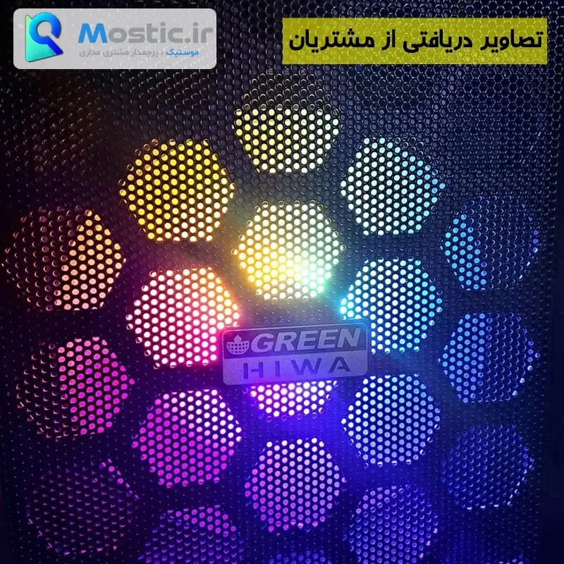 فن خنک کننده کیس 12 سانتی متری RGB ثابت نیترو Ball Bearing، سایلنت، کانکتور 4 پین Molex، ولتاژ 12 ولت 0.25 آمپر — تصویر ۵
