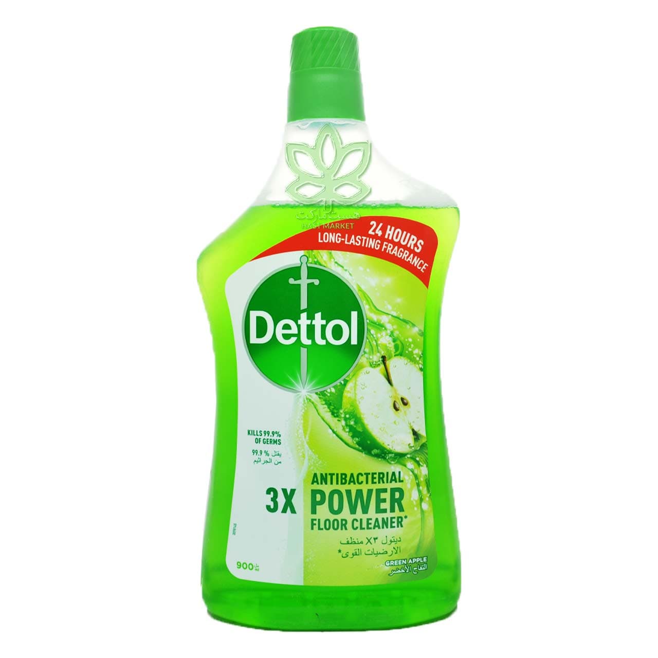 مایع پاک کننده زمین شوی قوی آنتی باکتریال رایحه سیب 900 میل دتول – dettol