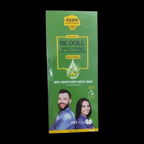 شامپو رنگ موی گیاهی 10 دقیقه ای روژان BE DOLL ROJAN