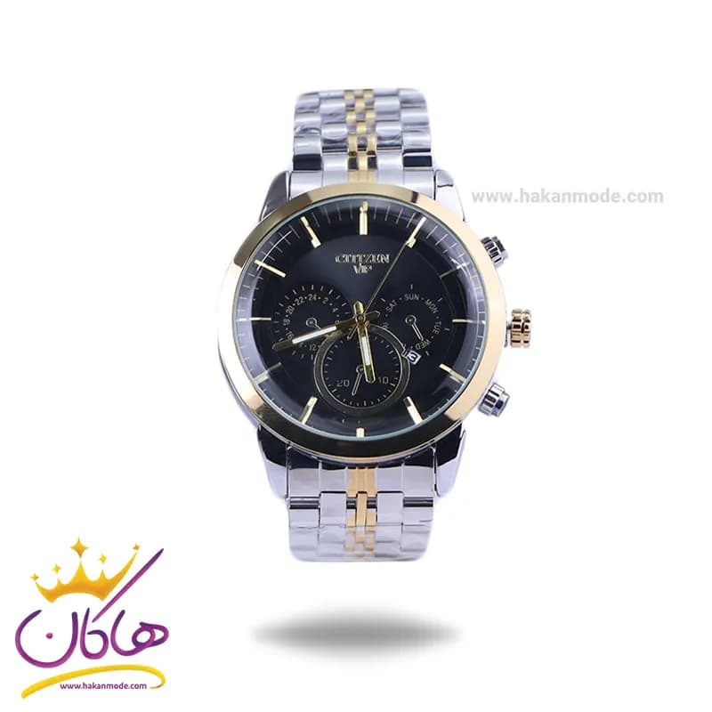 ساعت عقربه ای سیتیزن مردانه فلزی صفحه مشکی G 9766/11
