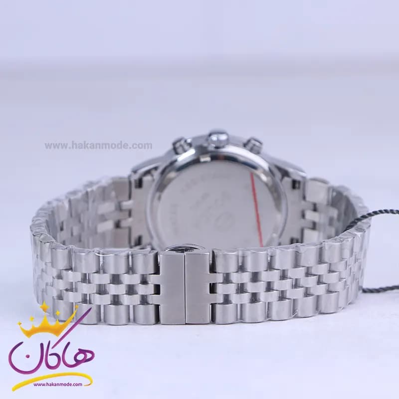 ساعت مچی سولیدا زنانه فلزی نقره ای فول دیت L2141/1 — تصویر ۳