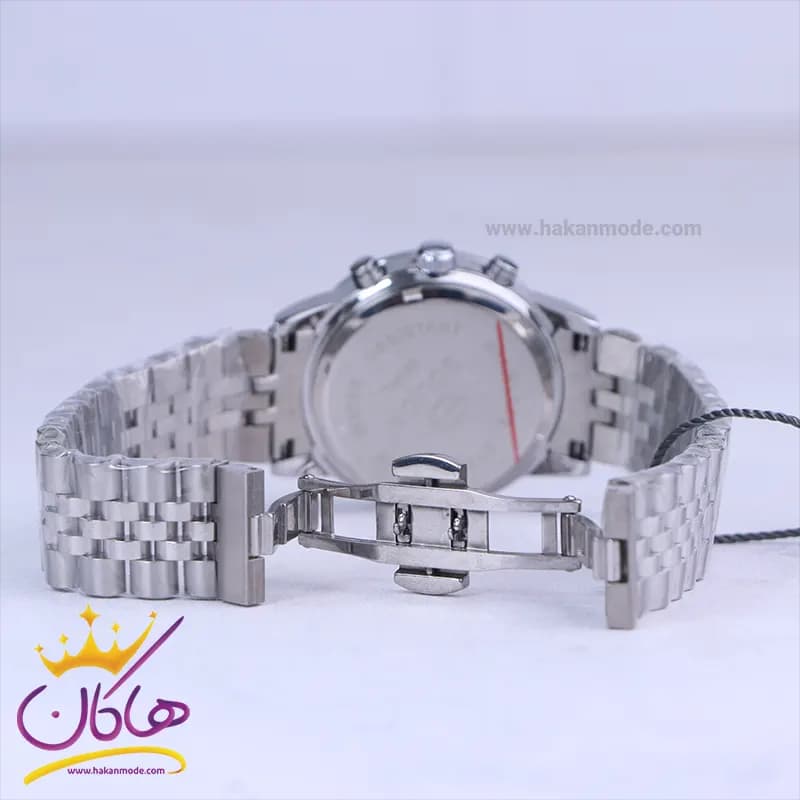 ساعت مچی سولیدا زنانه فلزی نقره ای فول دیت L2141/1 — تصویر ۲