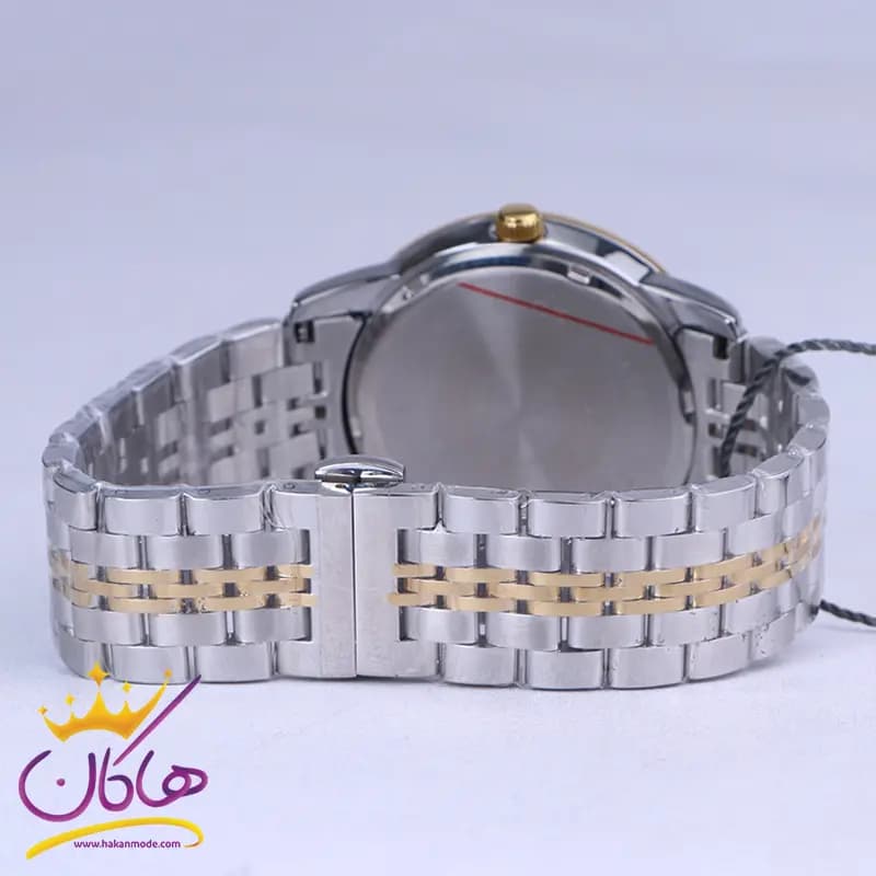 ساعت مچی سولیدا مردانه فلزی نقره ای طلایی G2135/7 — تصویر ۳